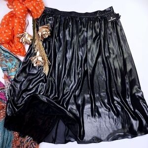 New Worthington Charcoal Silver Skirt Sz 14